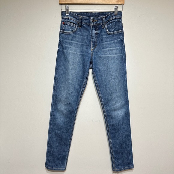 Joe's Jeans Original Slouched Slim Japanese Denim Womens 24 Blue Distressed Chic - Picture 1 of 14